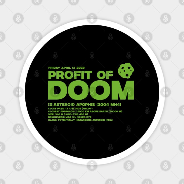 PROFIT OF DOOM Magnet by artslaves